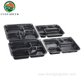 Disposable 5 Compartment Lunch Bento Boxes Restaurant Plates